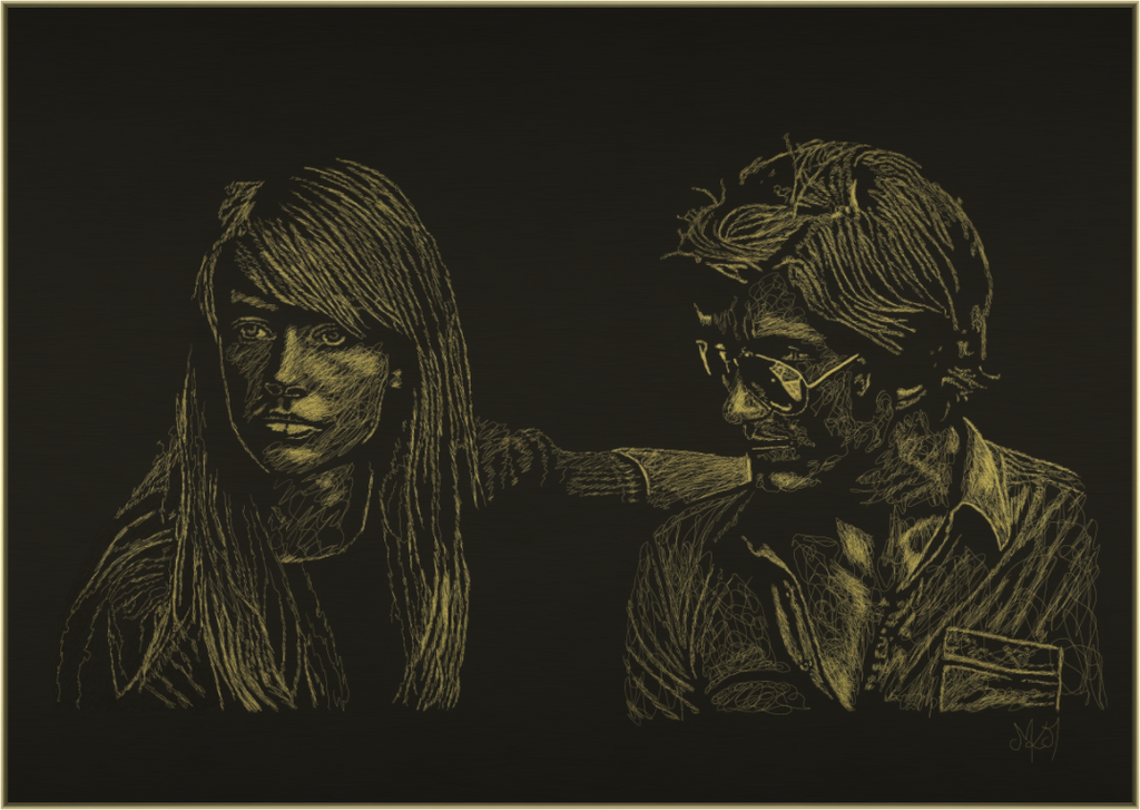 Main image Attachment - Light - Alu Dibond - Gold