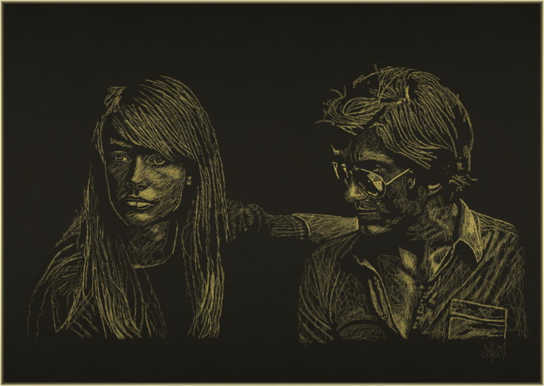 Main image Attachment - Light - Alu Dibond - Gold