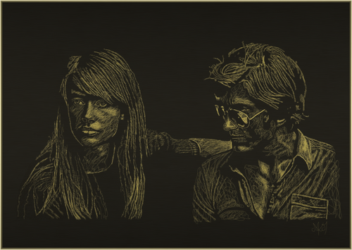 Main image Attachment - Light - Alu Dibond - Gold