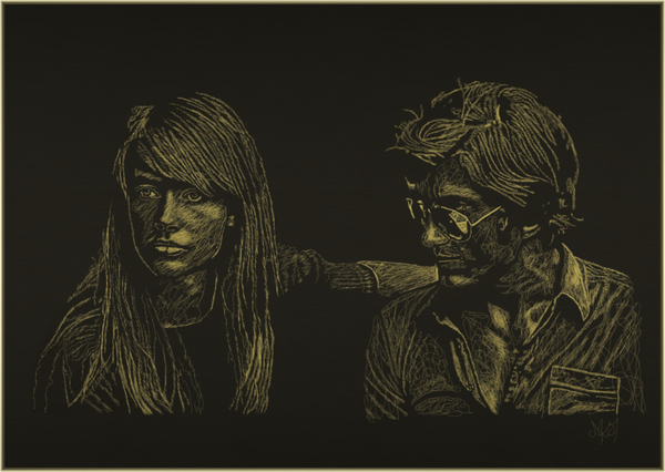 Main image Attachment - Light - Alu Dibond - Gold