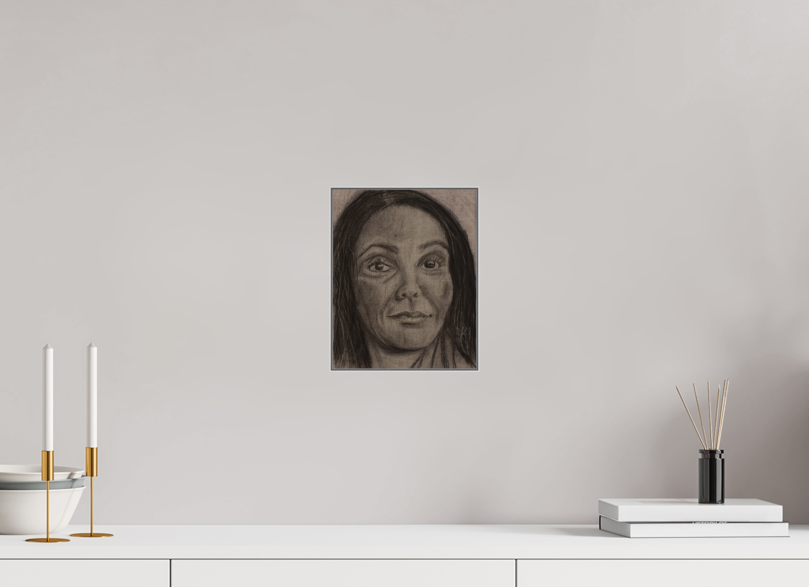 20 x 24,9 cm, Direct Print on Brushed Aluminium Dibond - Silver Sisterhood - Alu Dibond - Silver