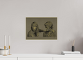 ISO A3 (42 x 29,7 cm), Direct Print on Brushed Aluminium Dibond - Gold Attachment - Balance - Alu Dibond - Gold