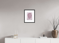 ISO A4 (21 x 29,7 cm), Framed Fine Art Print on Hahnemühle William Turner (Matte, Textured) — Acrylic Glass, White Mat Malice - Framed Fine Art Paper Print