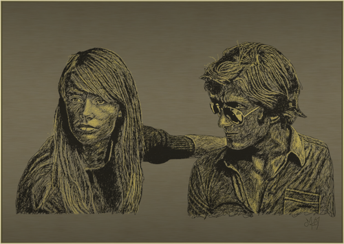 Main image Attachment - Balance - Alu Dibond - Gold