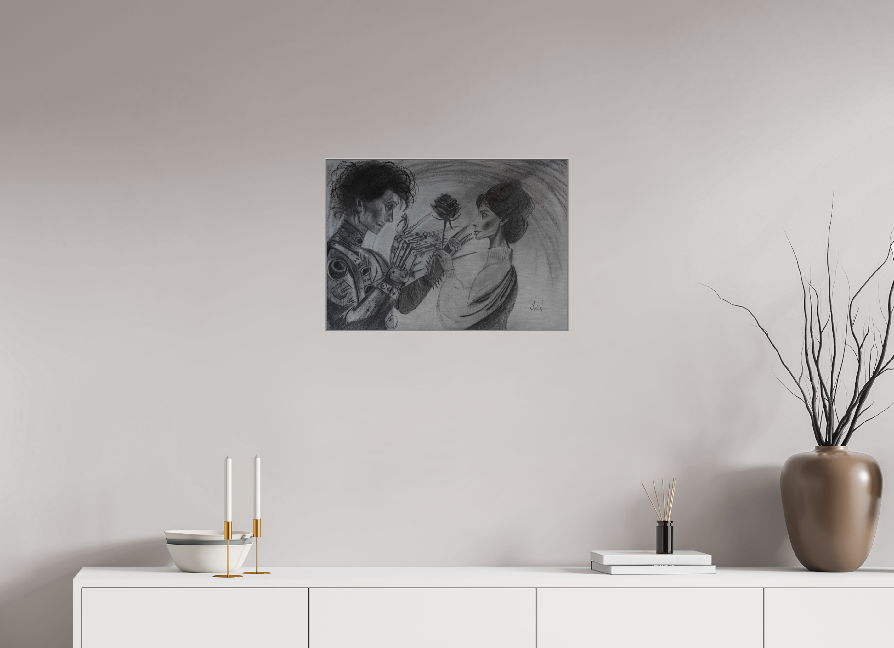 ISO A2 (59,4 x 42 cm), Direct Print on Brushed Aluminium Dibond - Silver Too late - Alu Dibond - Silver
