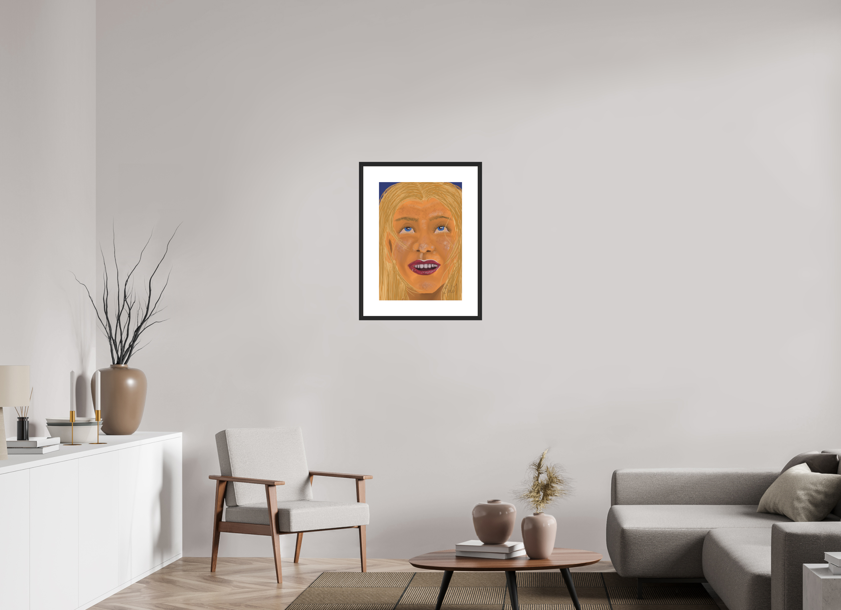 ISO A2 (42 x 59,4 cm), Framed Fine Art Print on Hahnemühle William Turner (Matte, Textured) — Acrylic Glass, White Mat Giving back - Framed Fine Art Paper Print