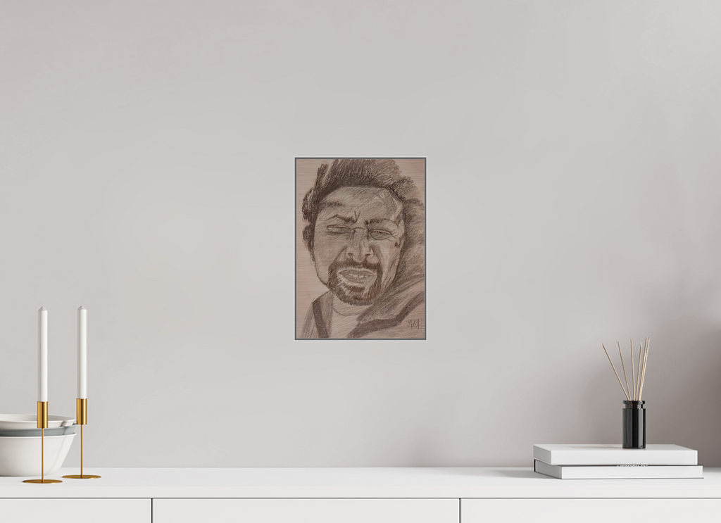 20 x 28 cm, Direct Print on Brushed Aluminium Dibond - Silver Wind - Alu Dibond - Silver