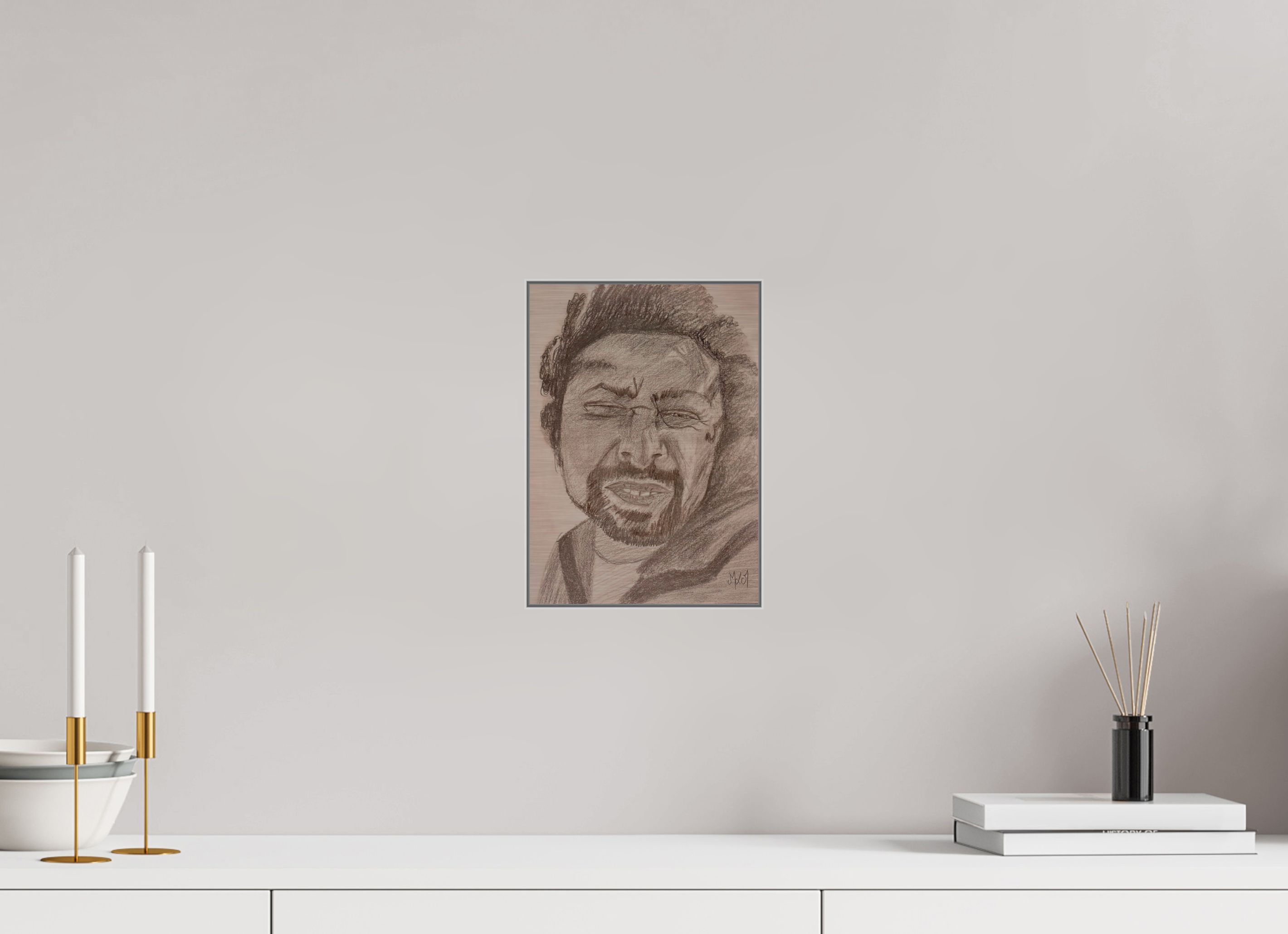 20 x 28 cm, Direct Print on Brushed Aluminium Dibond - Silver Wind - Alu Dibond - Silver