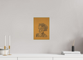 ISO A4 (21 x 29,7 cm), Direct Print on Brushed Aluminium Dibond - Gold Vision - Alu Dibond - Gold