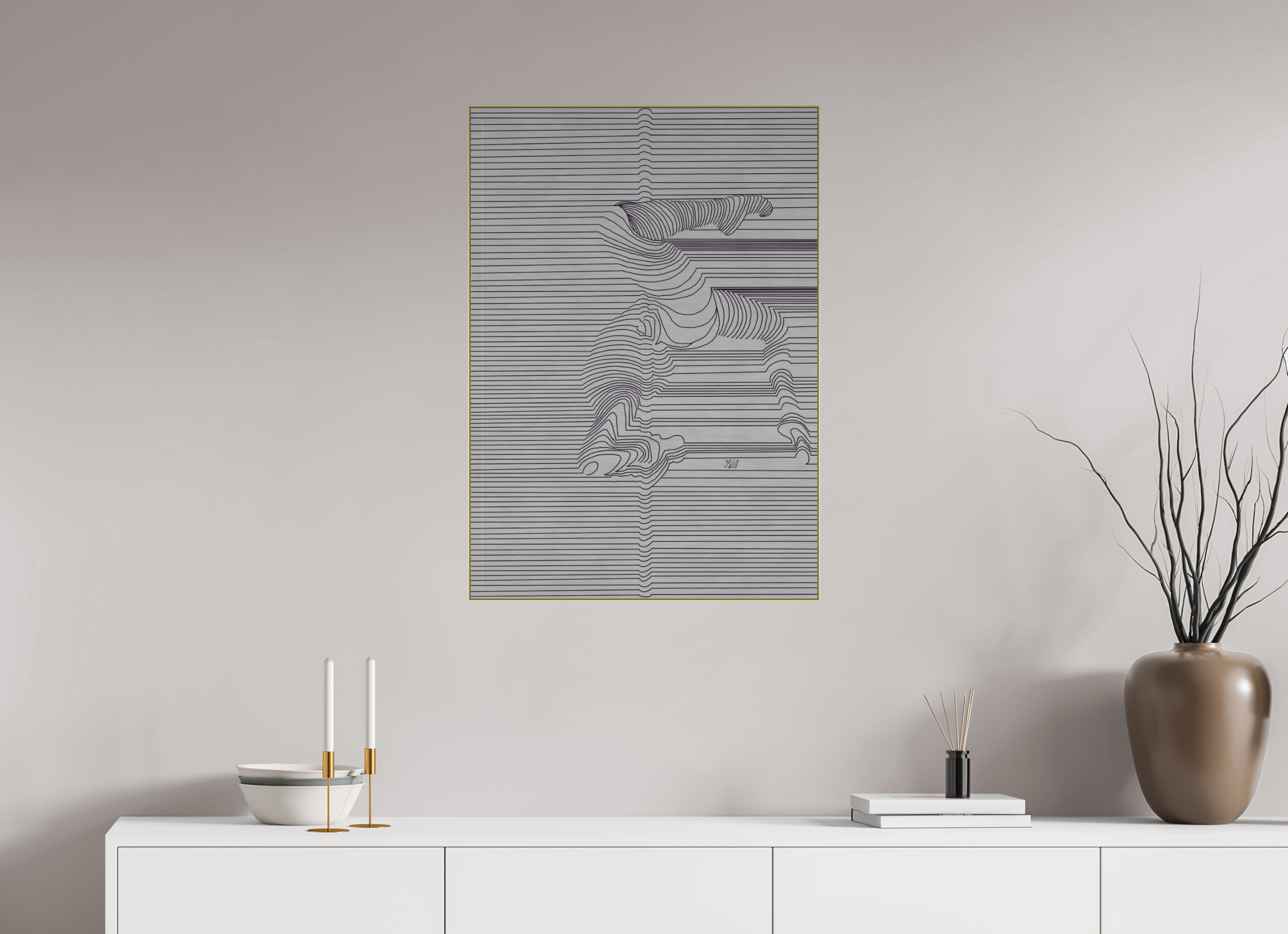 ISO A1 (59,4 x 84,1 cm), Tbd Core - Alu Dibond - Silver
