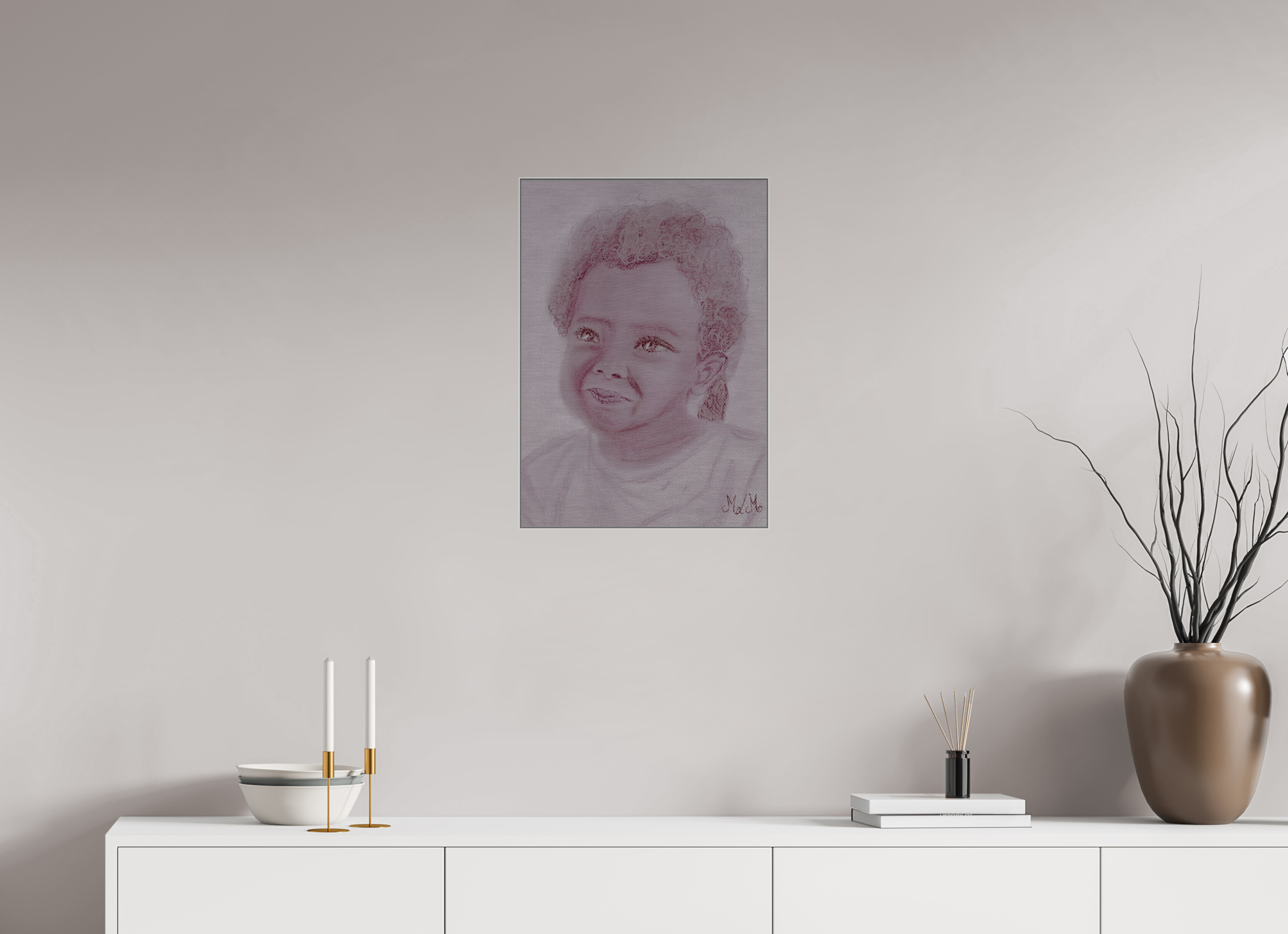 ISO A2 (42 x 59,4 cm), Direct Print on Brushed Aluminium Dibond - Silver Malice - Alu Dibond - Silver