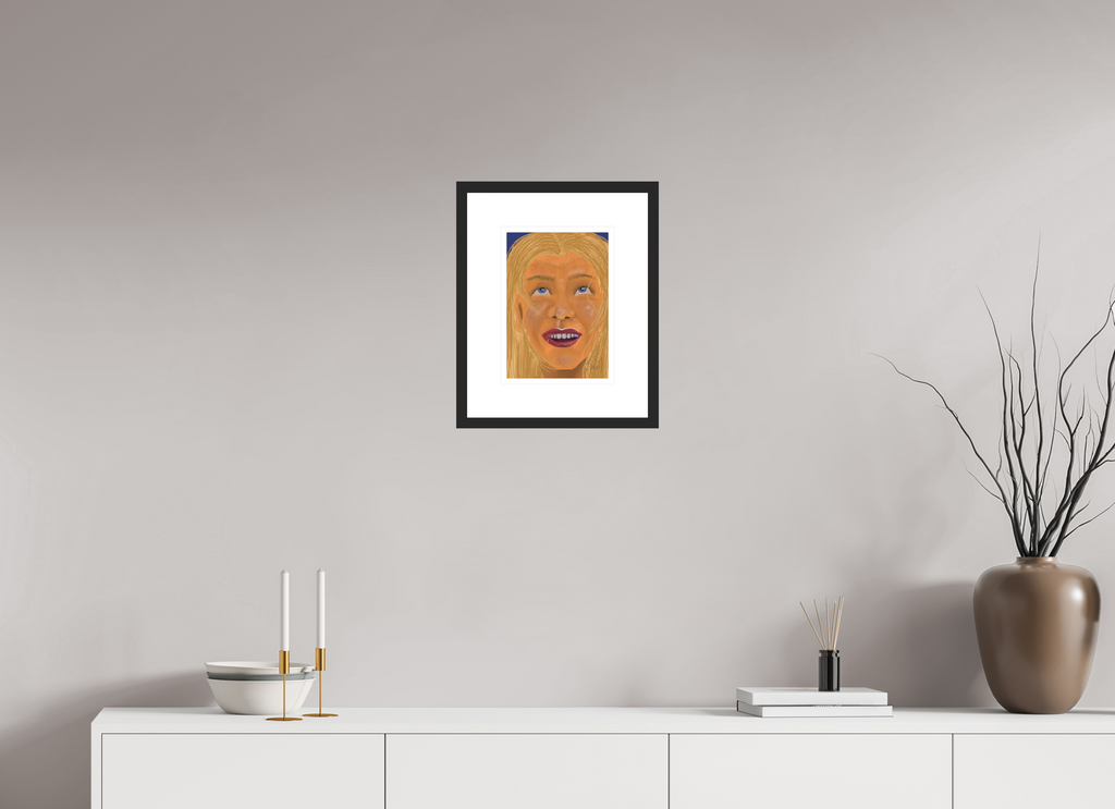 ISO A4 (21 x 29,7 cm), Framed Fine Art Print on Hahnemühle William Turner (Matte, Textured) — Acrylic Glass, White Mat Giving back - Framed Fine Art Paper Print