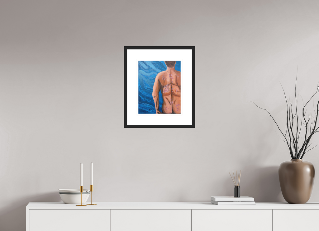 30 x 37,5 cm, Framed Fine Art Print on Hahnemühle William Turner (Matte, Textured) — Acrylic Glass, White Mat Strong - Framed Fine Art Paper Print