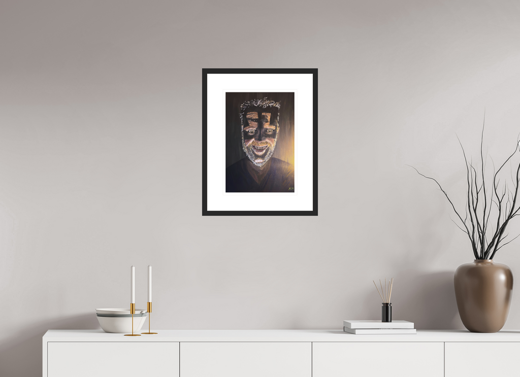 30 x 43,3 cm, Framed Fine Art Print on Hahnemühle William Turner (Matte, Textured) — Acrylic Glass, White Mat Layers - Framed Fine Art Paper Print