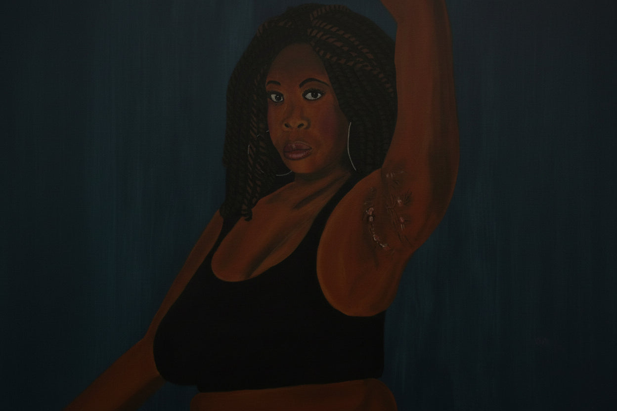 Artistic depiction of a woman with courage