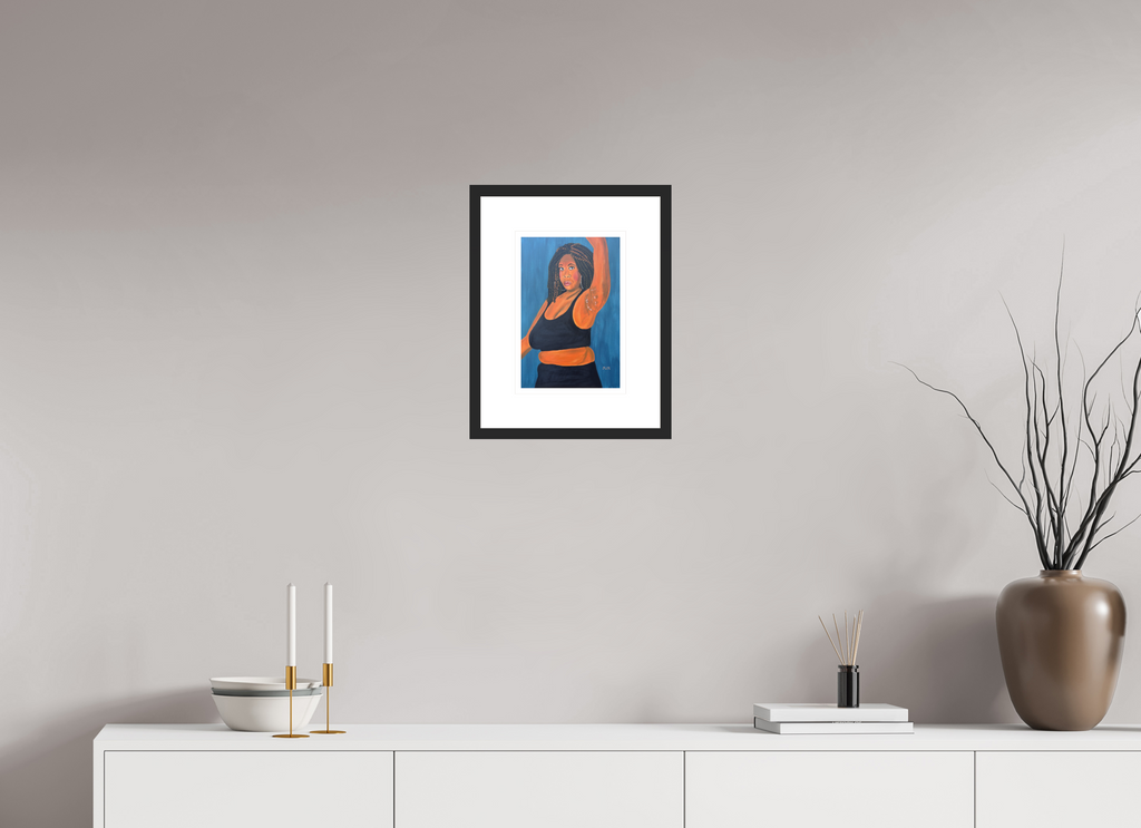 20 x 30 cm, Framed Fine Art Print on Hahnemühle William Turner (Matte, Textured) — Acrylic Glass, White Mat Seen - Framed Fine Art Paper Print