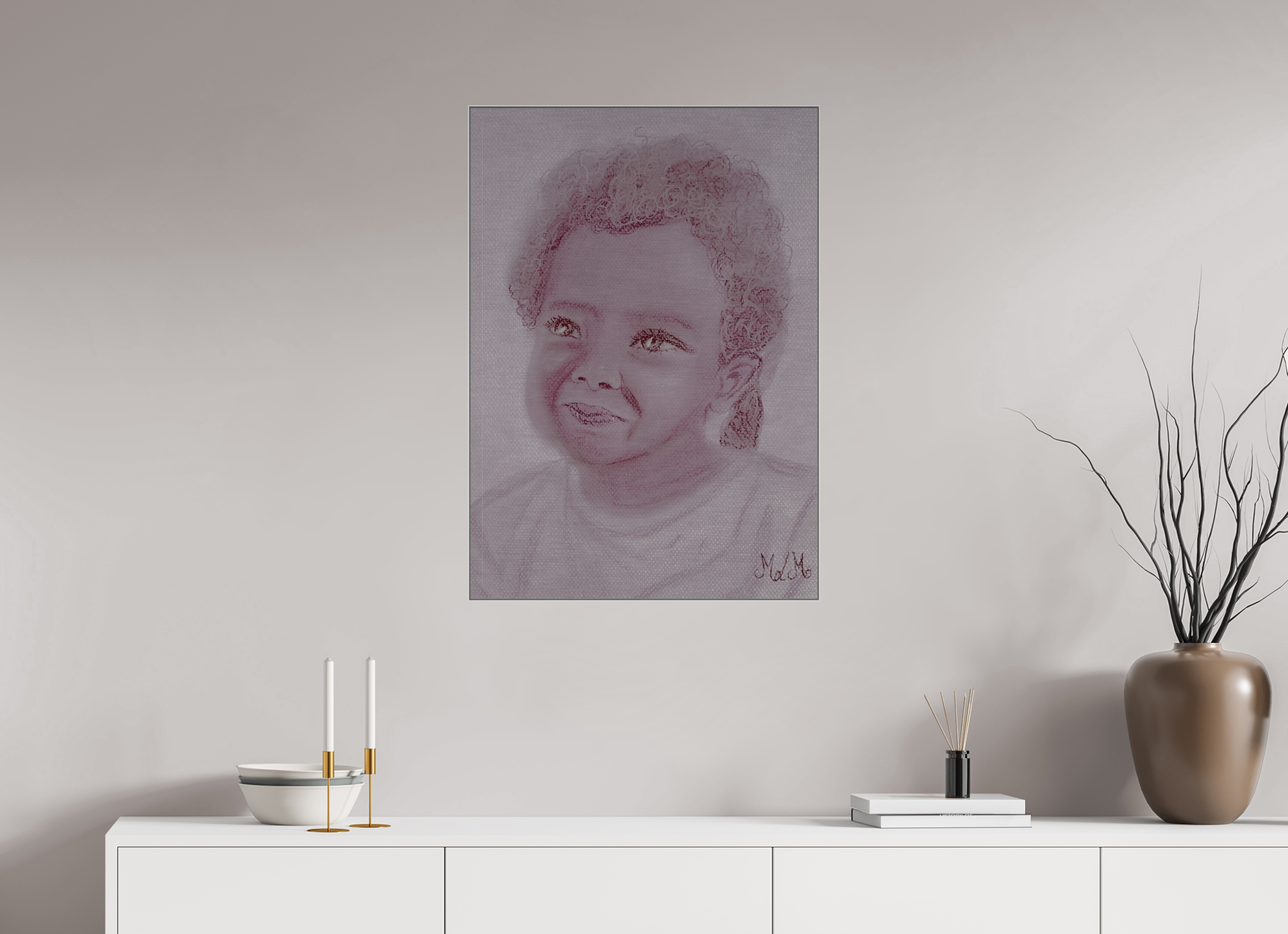 ISO A1 (59,4 x 84,1 cm), Direct Print on Brushed Aluminium Dibond - Silver Malice - Alu Dibond - Silver