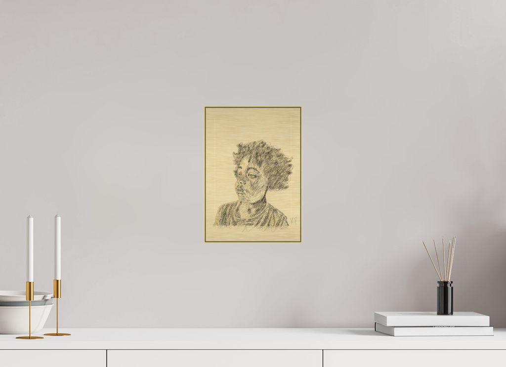 ISO A4 (21 x 29,7 cm), Direct Print on Brushed Aluminium Dibond - Gold Vision - Alu Dibond - Gold