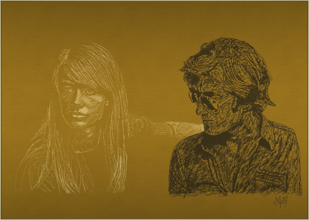 Main image Attachment - Focus on light - Alu Dibond - Gold