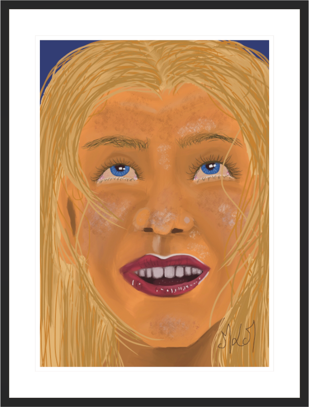 Main image Giving back - Framed Fine Art Paper Print