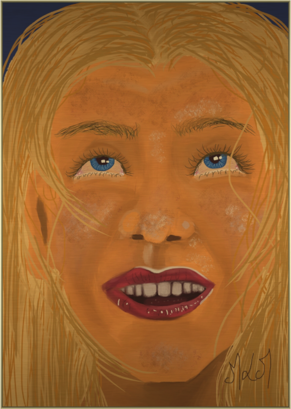 Main image Giving back - Alu Dibond - Gold